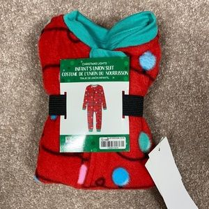NWT 12/18m Christmas fleece zip pajamas
